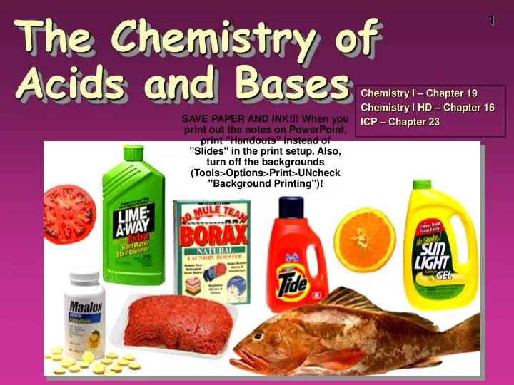 the chemistry of acids and bases