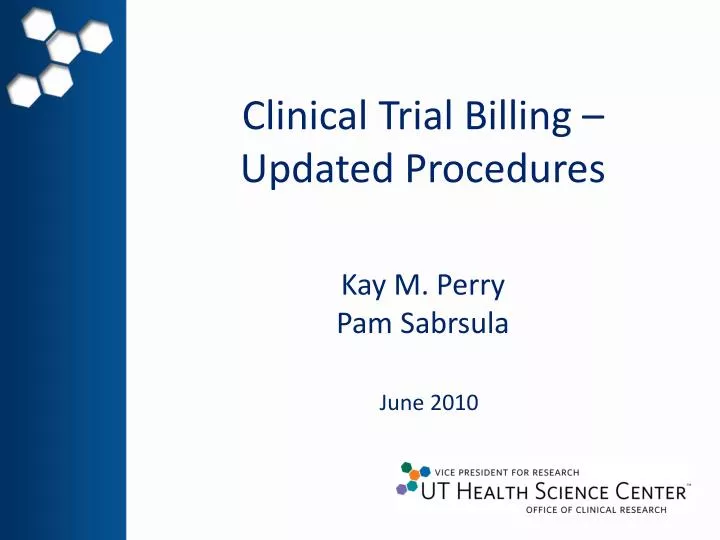 clinical trial billing updated procedures