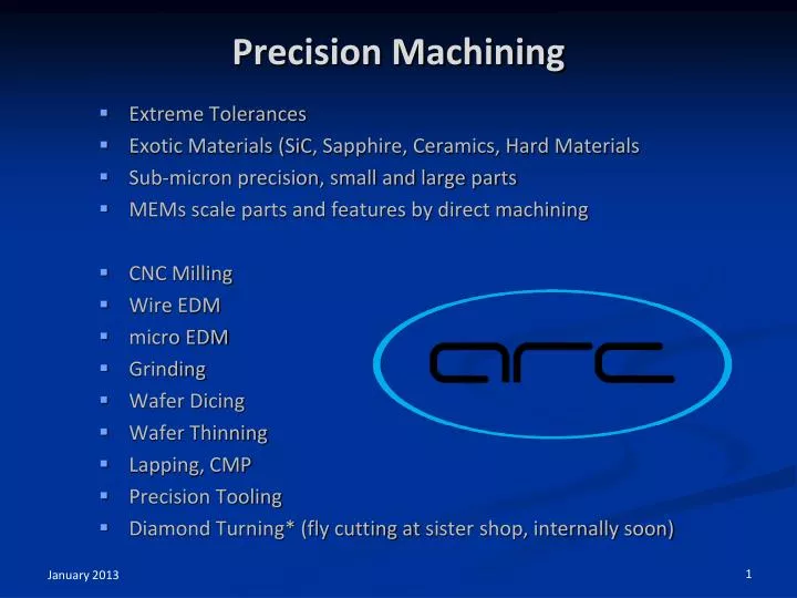 precision machining