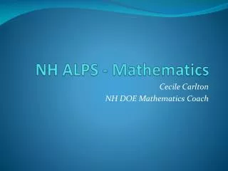 NH ALPS - Mathematics