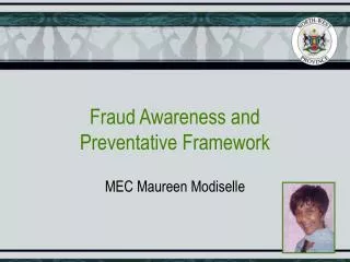 Fraud Awareness and Preventative Framework
