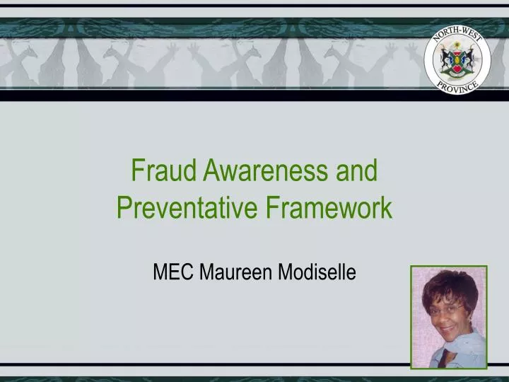 fraud awareness and preventative framework