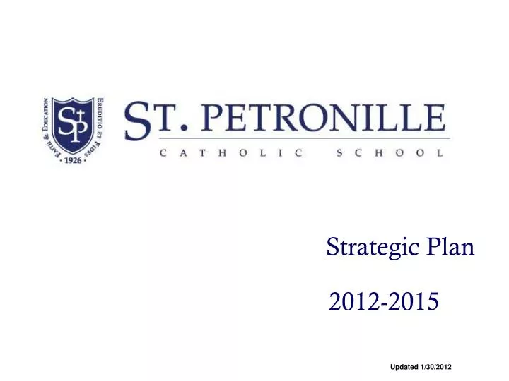 strategic plan 2012 2015