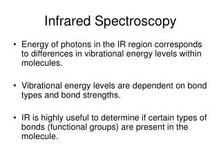 Infrared Spectroscopy