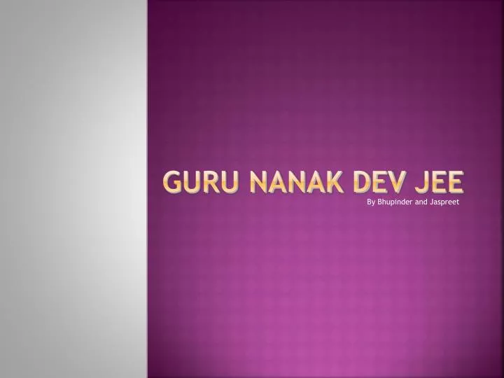 guru nanak dev jee