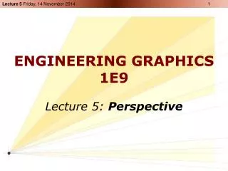 ENGINEERING GRAPHICS 1E9