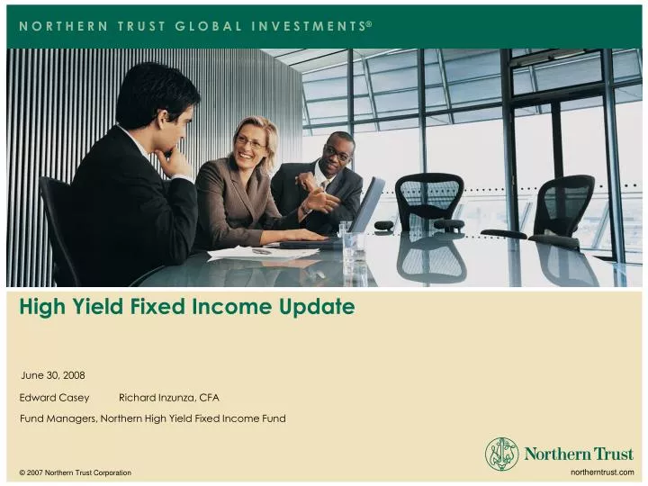 high yield fixed income update