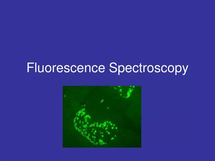 fluorescence spectroscopy