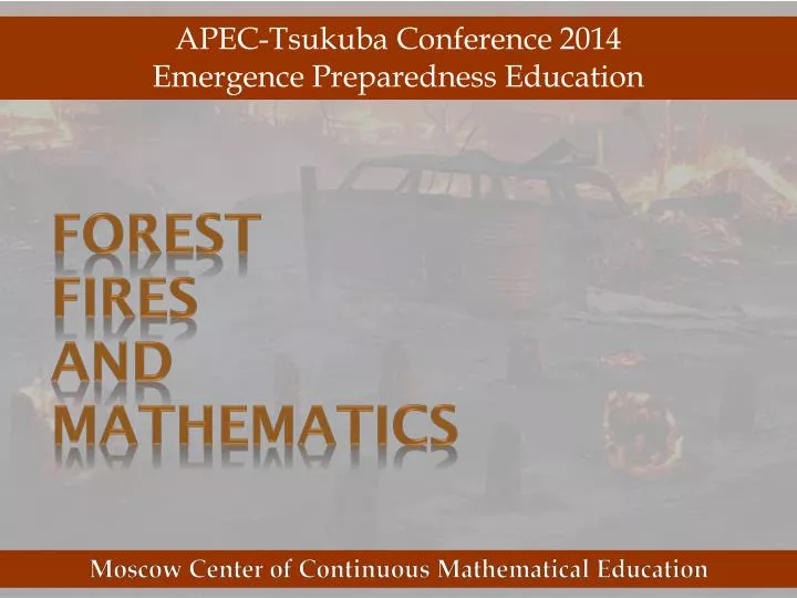 forest fires and mathematics