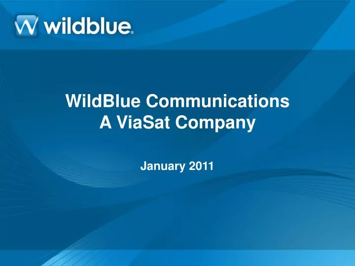 wildblue communications a viasat company