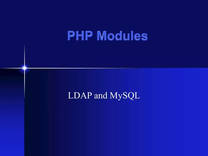 php modules