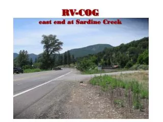 RV-COG east end at Sardine Creek
