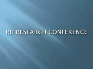 RU Research Conference