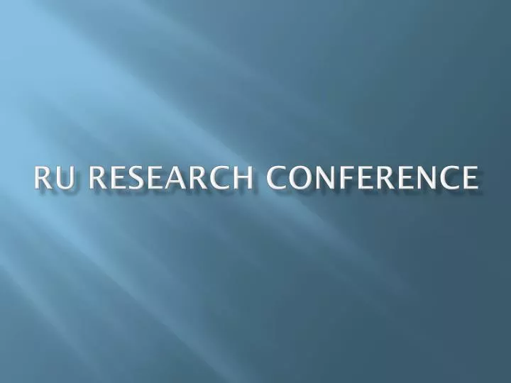 ru research conference