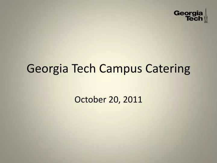 georgia tech campus catering