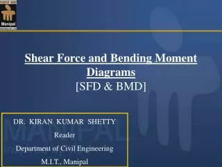 Shear Force and Bending Moment Diagrams [SFD &amp; BMD]