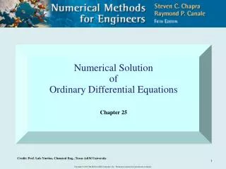 Numerical Solution of Ordinary Differential Equations Chapter 25