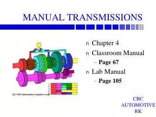 MANUAL TRANSMISSIONS