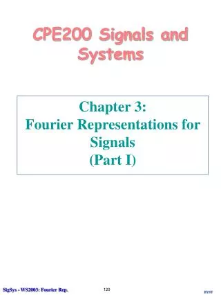 CPE200 Signals and Systems