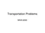 Transportation Problems - slide 1
