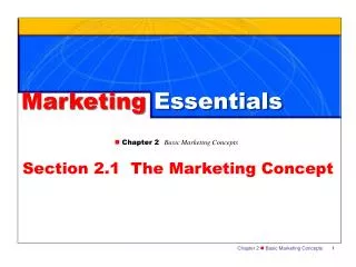 Marketing Essentials