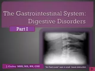 The Gastrointestinal System: Digestive Disorders