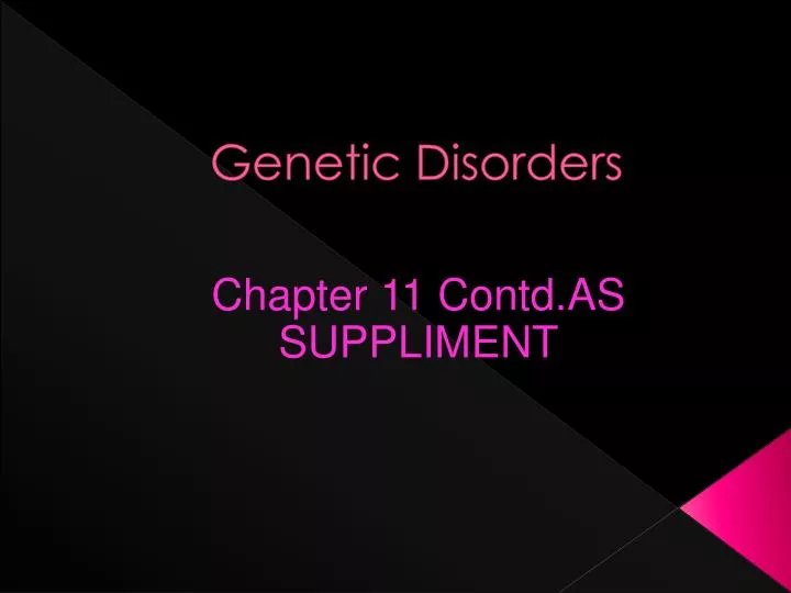 genetic disorders