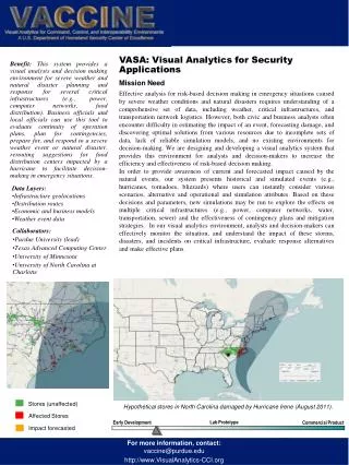 VASA: Visual Analytics for Security Applications Mission Need