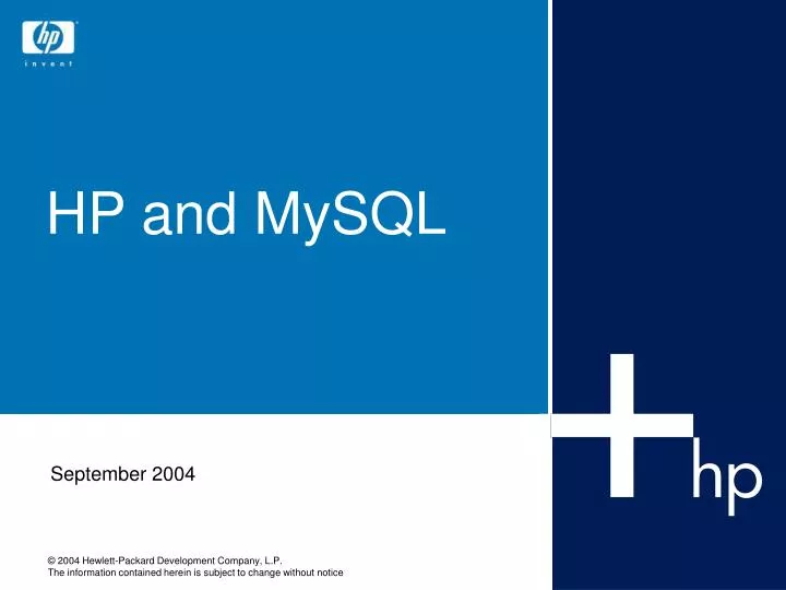 hp and mysql