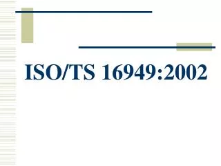 ISO/TS 16949:2002