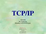 TCP/IP - slide 1