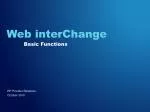 Web interChange - slide 1