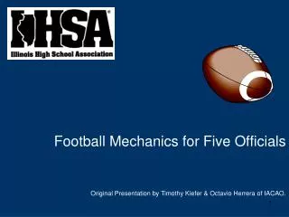 Football Mechanics for Five Officials
