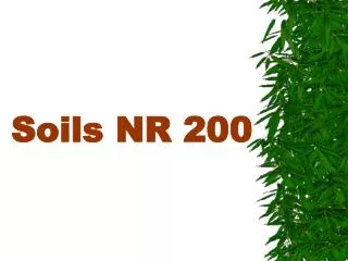 Soils NR 200