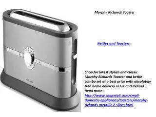 Morphy Richards Toaster and Kettle Combo Set