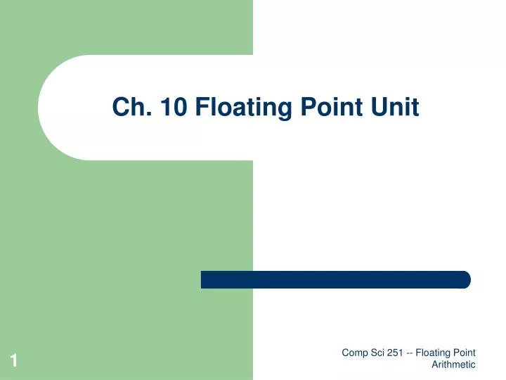ch 10 floating point unit