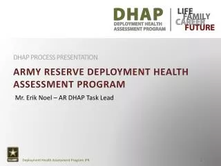 Army reserve deployment health assessment program