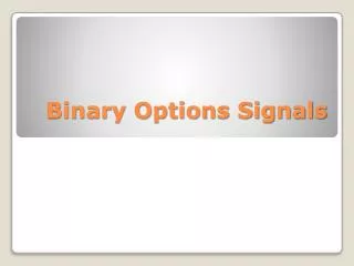binary options signals