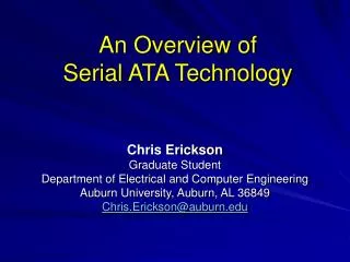 An Overview of Serial ATA Technology