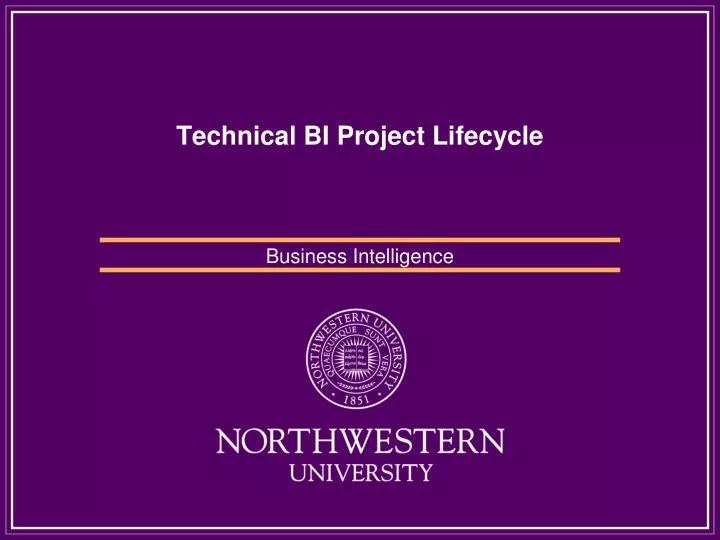 technical bi project lifecycle