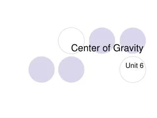 Center of Gravity