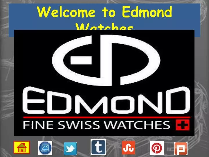 welcome to edmond watches