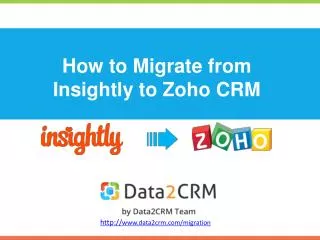 how to migrate from insightly to zoho crm