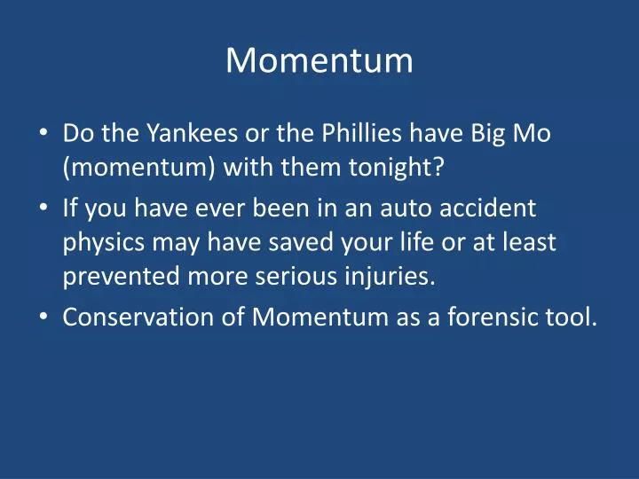 momentum
