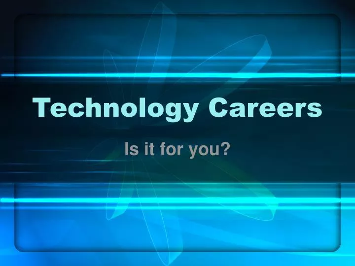 technology careers