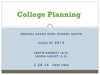 College Planning