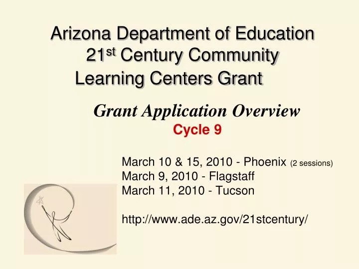 arizona department of education 21 st century community learning centers grant