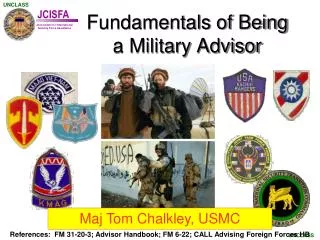 Fundamentals of Being a Military Advisor