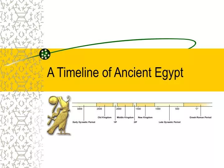 a timeline of ancient egypt