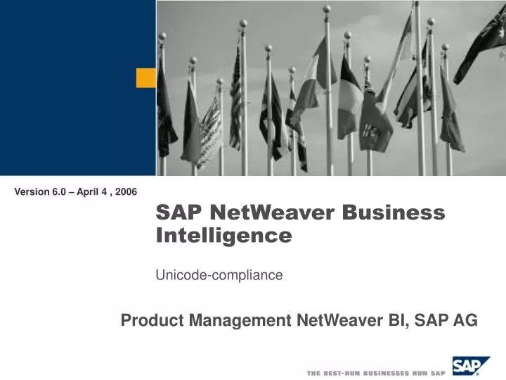 sap netweaver business intelligence unicode compliance